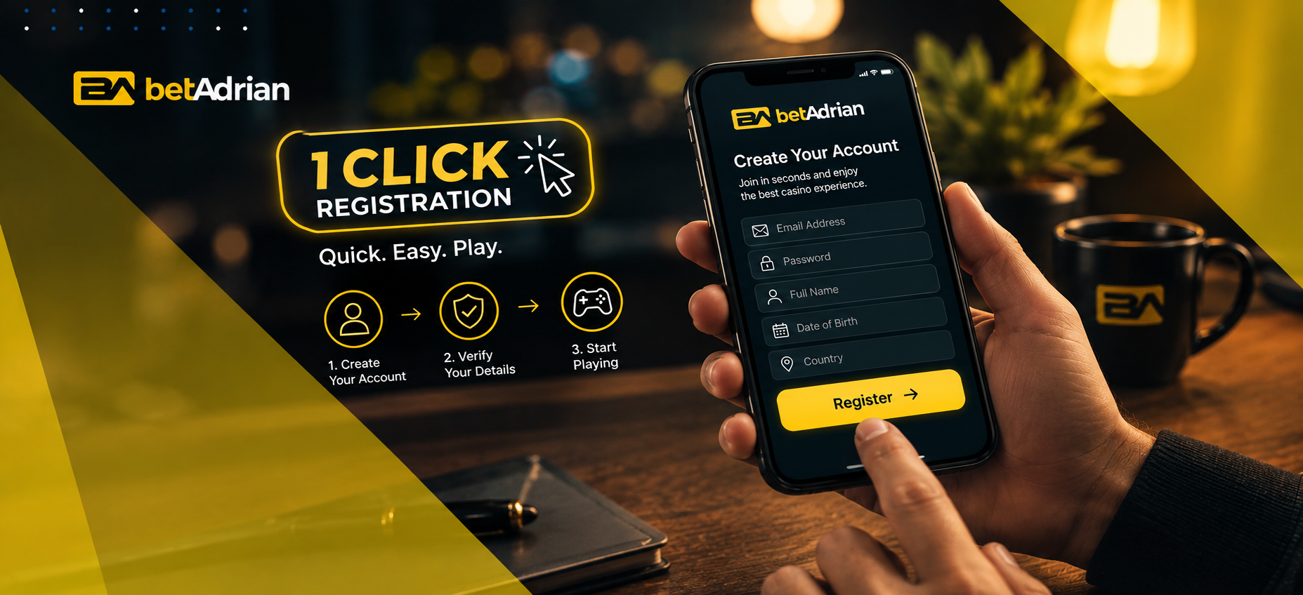 1 Click Registration on BetAdrian: A Simple Guide to Getting Started blog-image